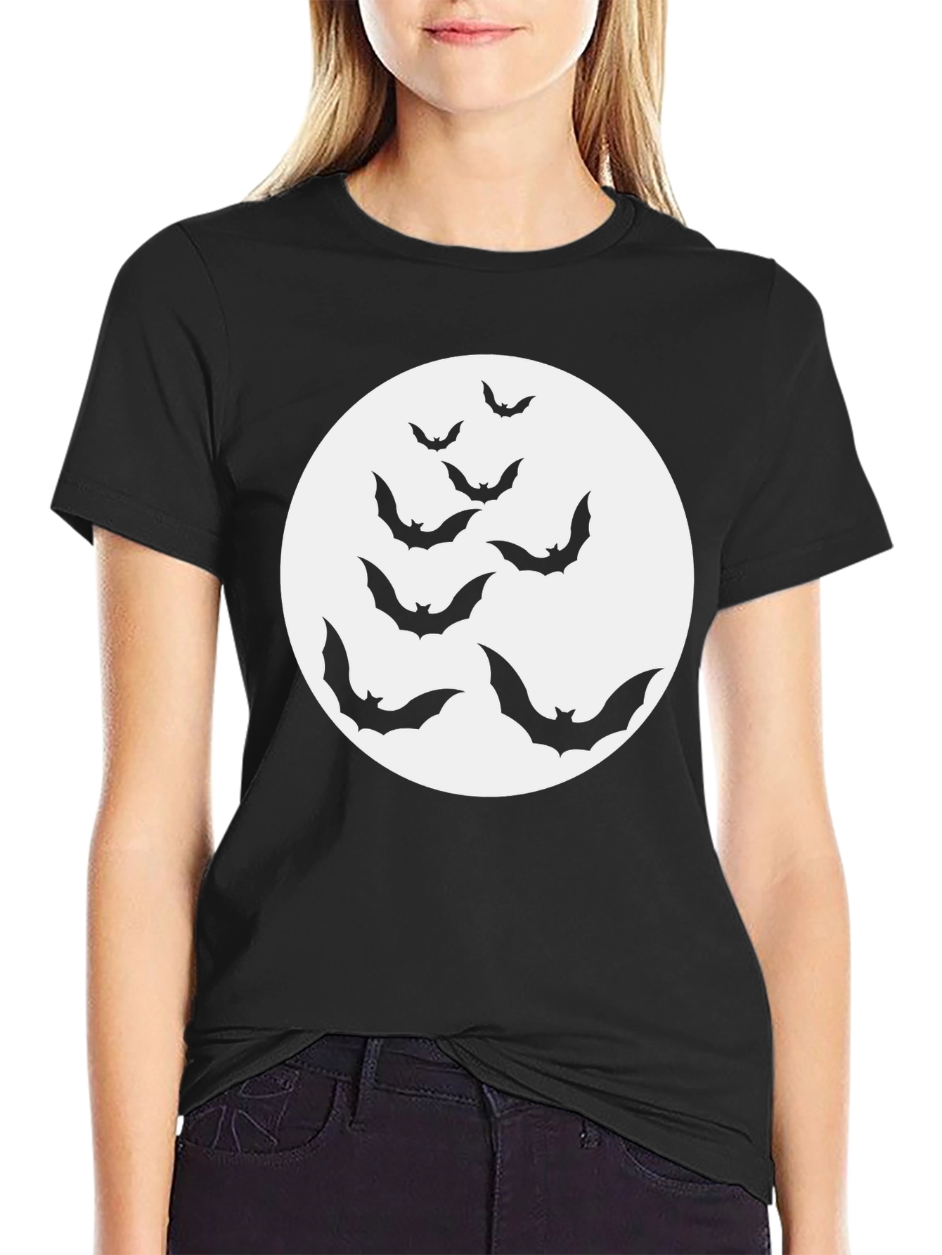 Halloween Bat Moon T-Shirt