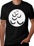 Halloween Bat Moon T-Shirt