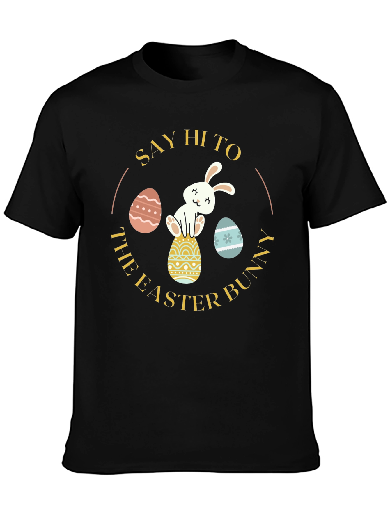 Easter Bunny Graphic Tee - Say Hi To The Bunny