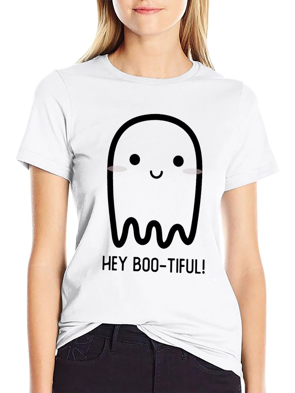 Hey Boo-tiful Ghost Graphic Tee