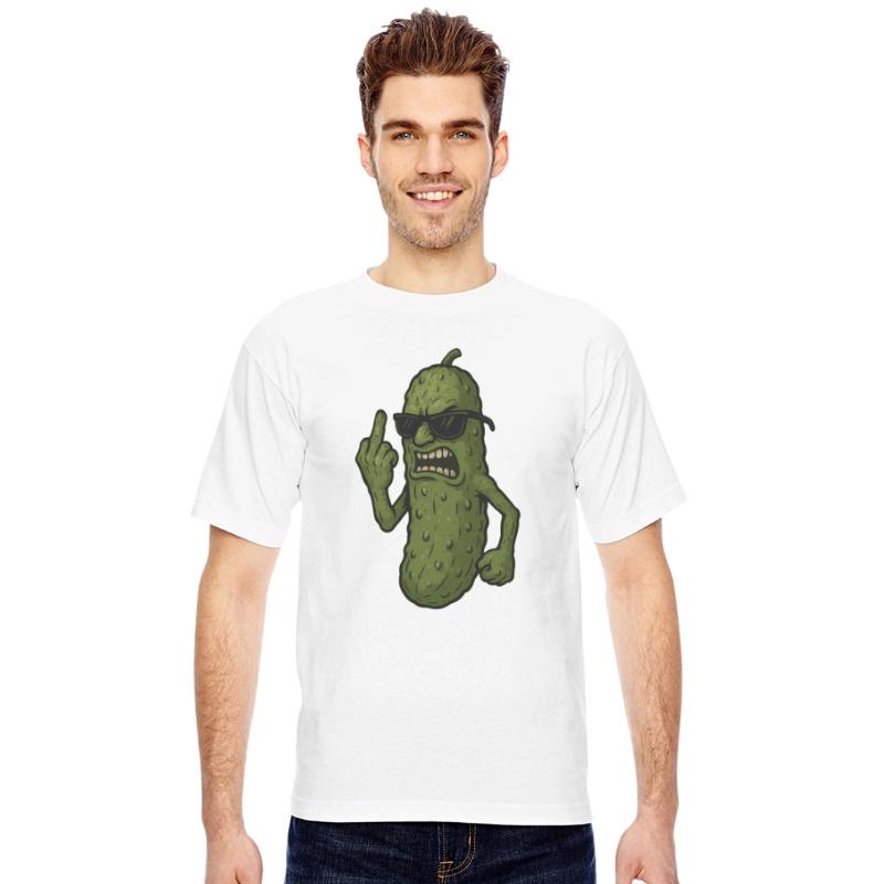 Angry Pickle Flipping the Bird