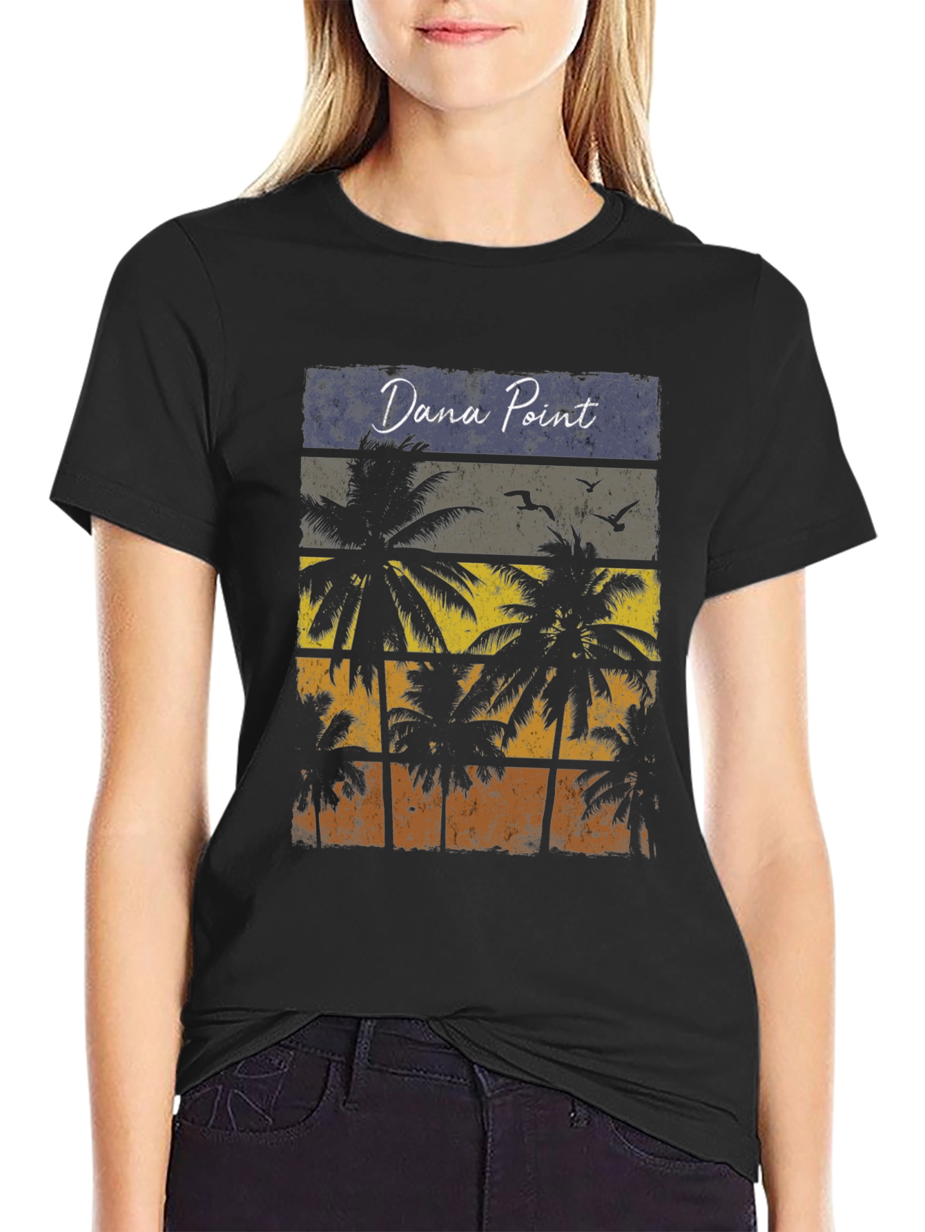 Dana Point Palm Tee - Vintage Inspired
