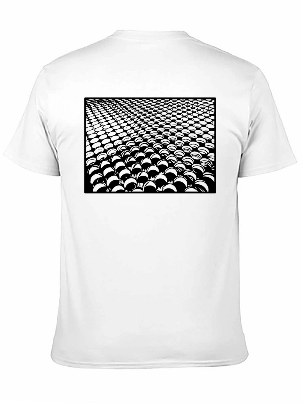 Abstract Spheres Graphic Black T-Shirt