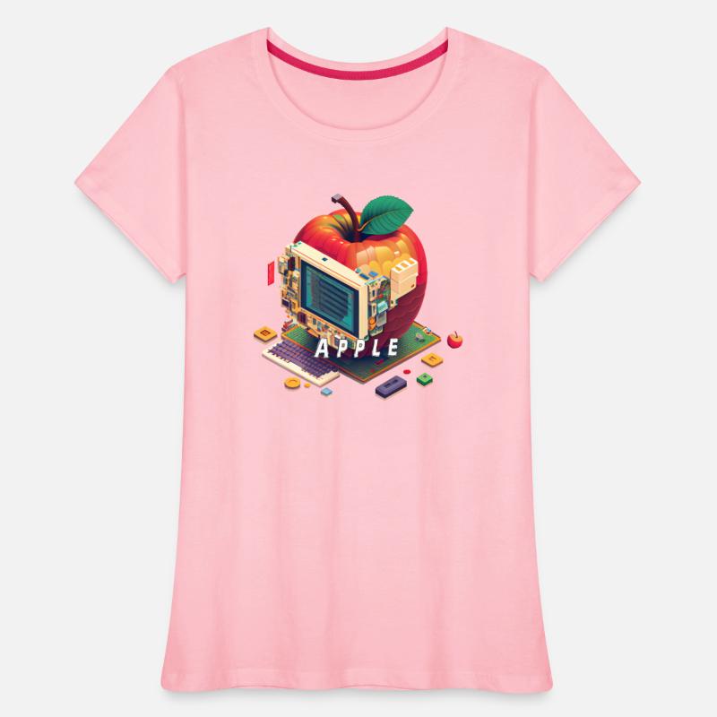 Apple-Inspired Pixel Computer Image