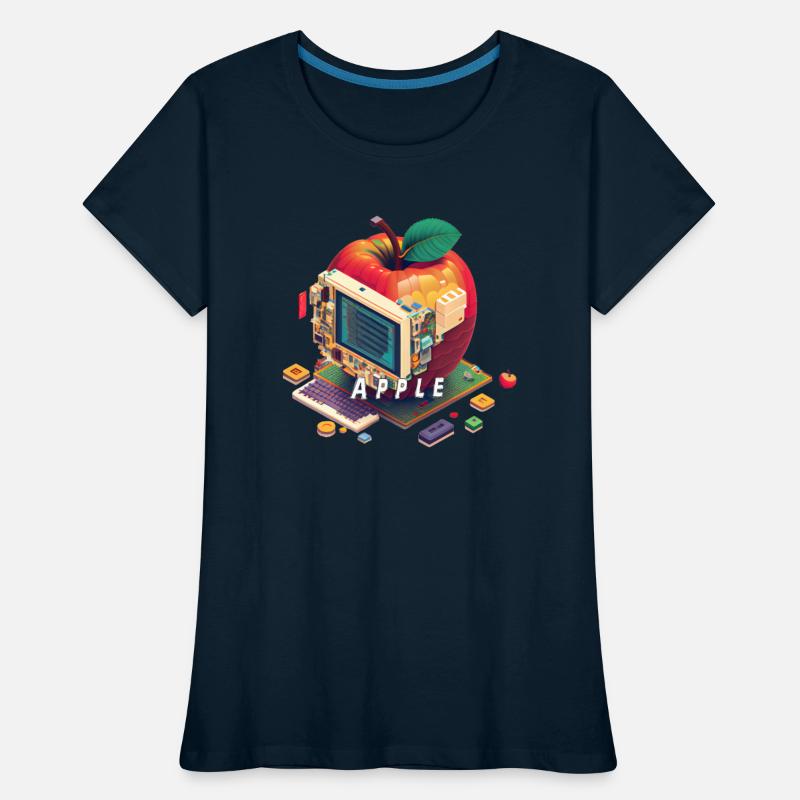 Apple-Inspired Pixel Computer Image