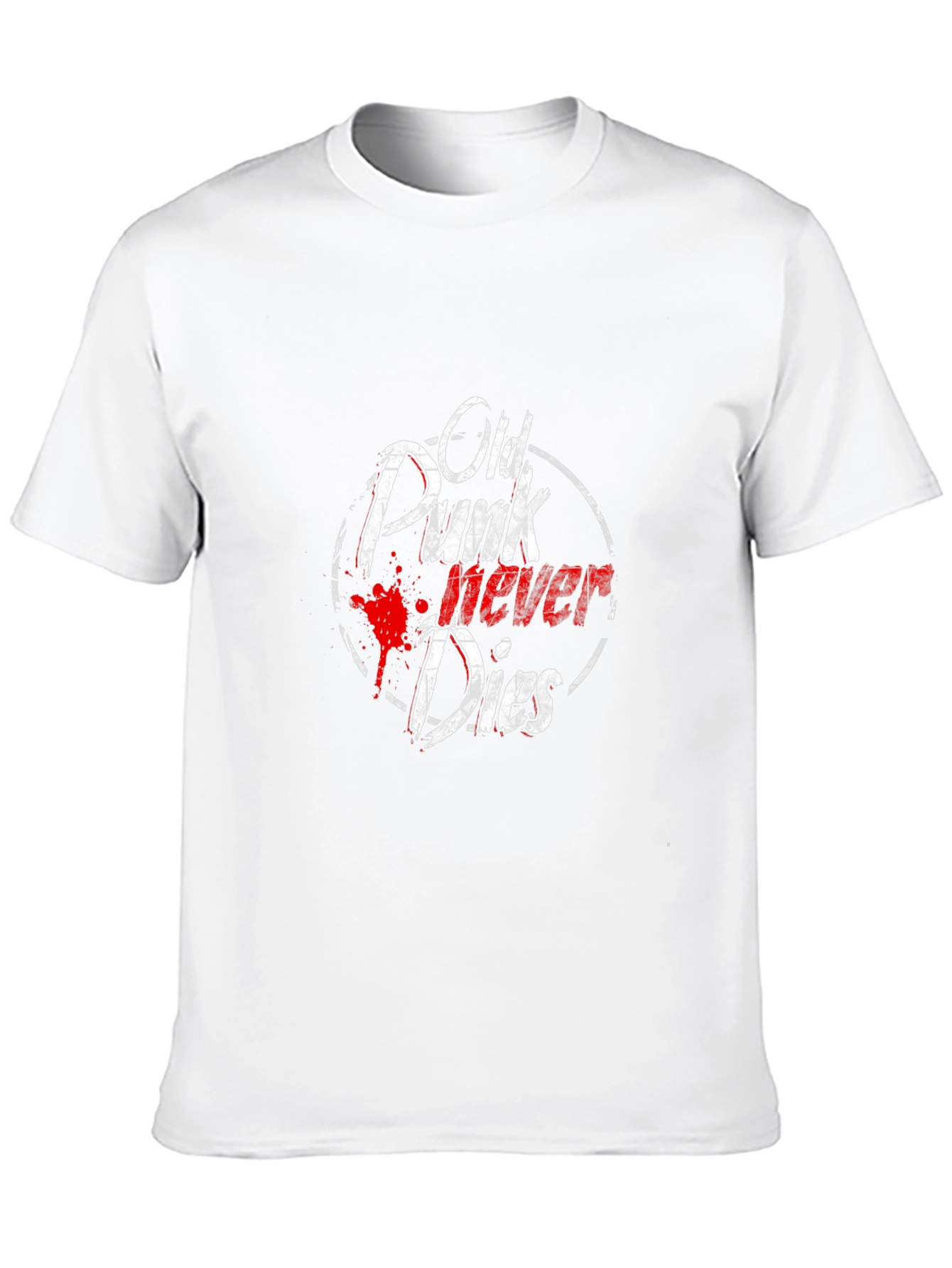 Old Punk Never Dies Black Graphic Tee
