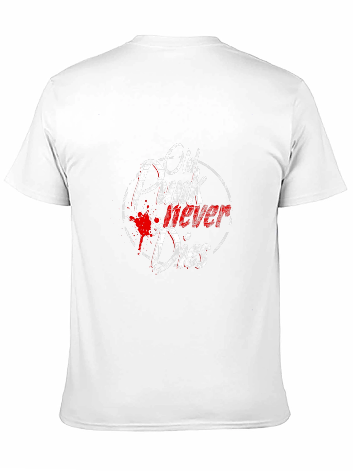 Old Punk Never Dies Black Graphic Tee