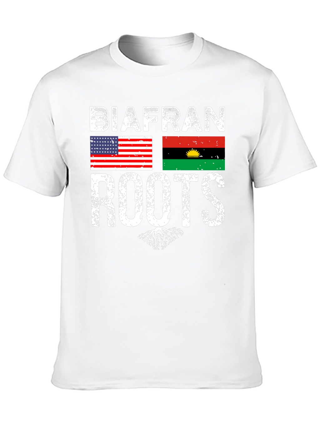 Biafran Roots T-Shirt - USA Flag