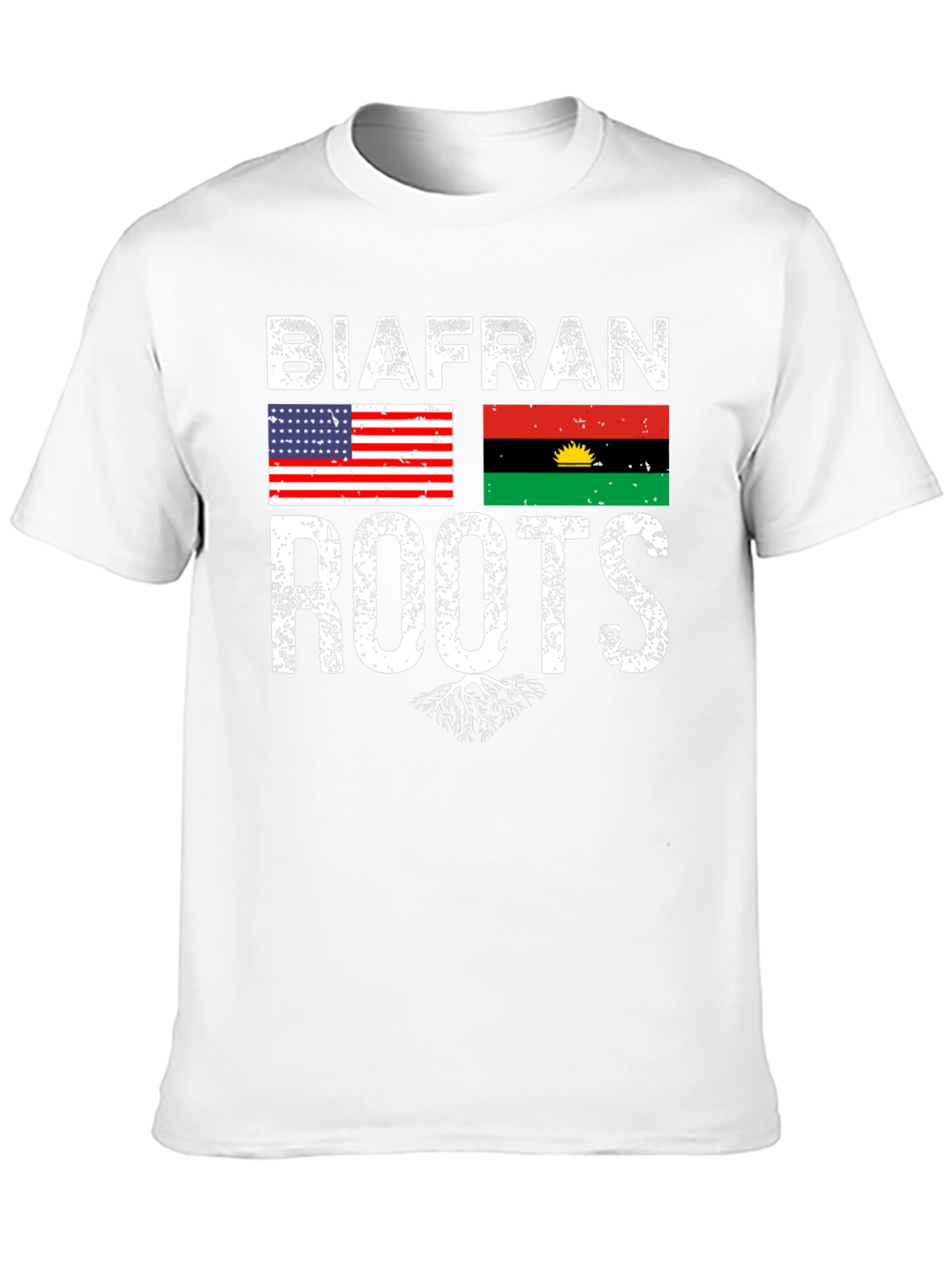 Biafran Roots T-Shirt - USA Flag