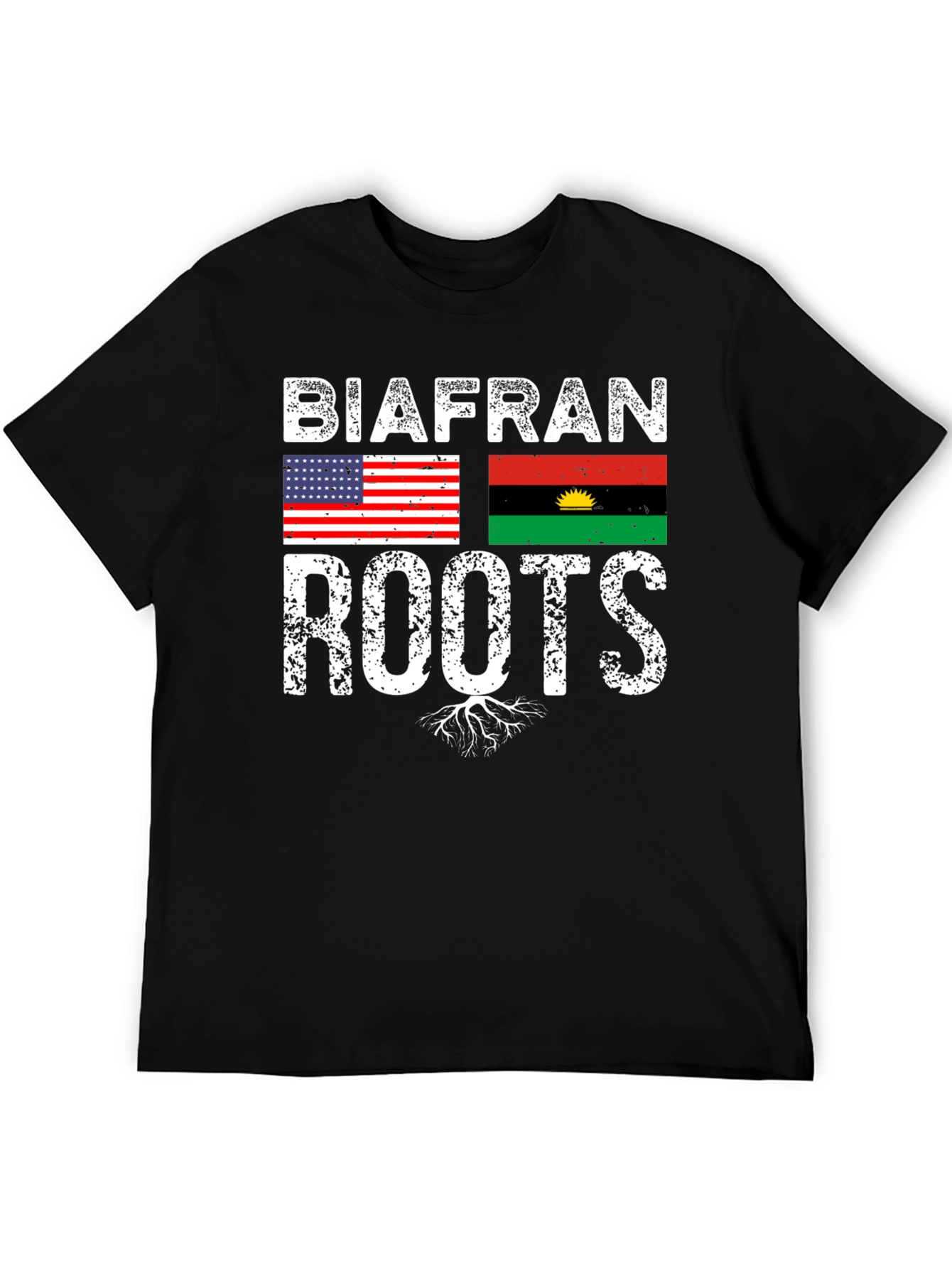 Biafran Roots T-Shirt - USA Flag