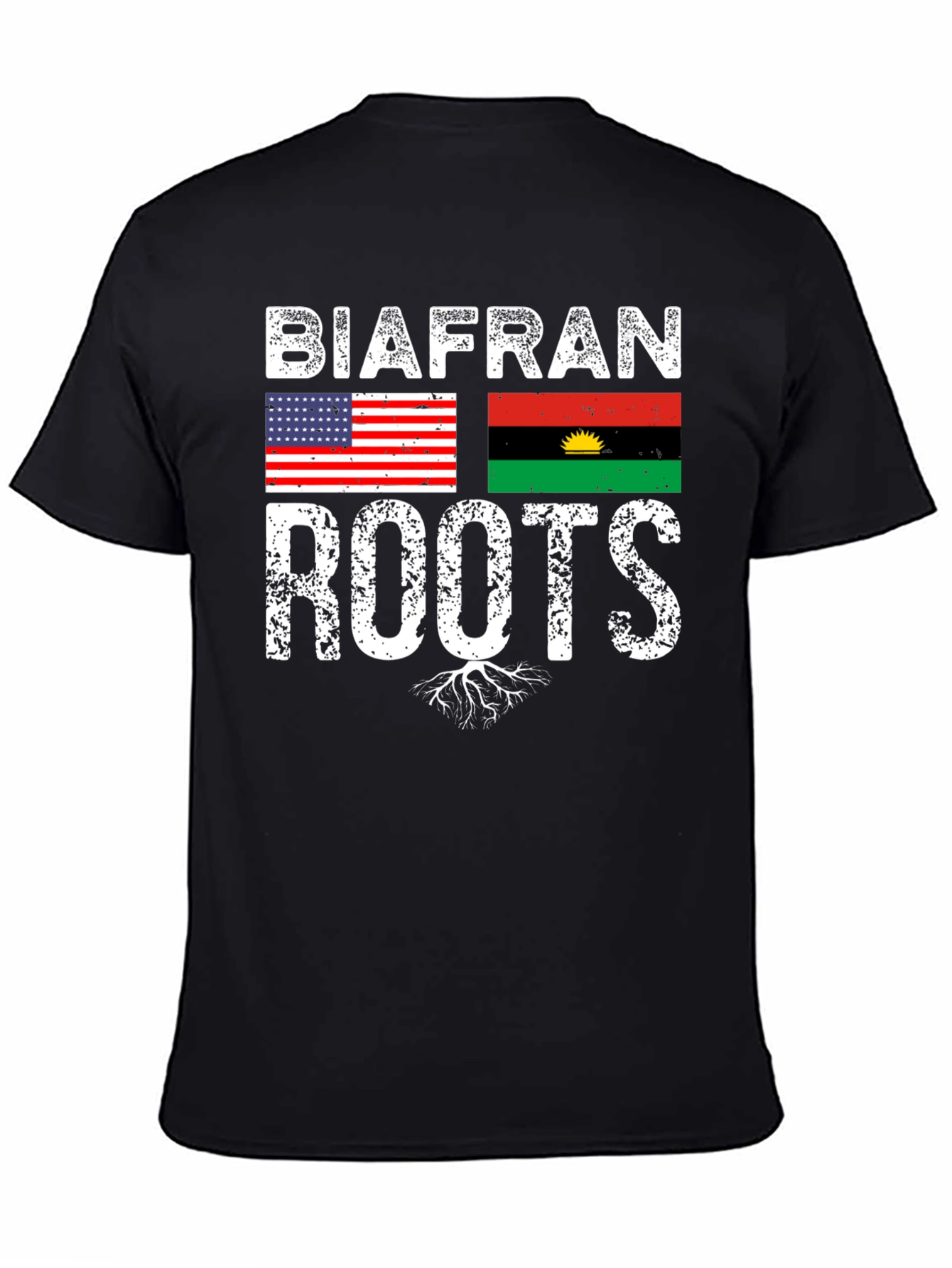 Biafran Roots T-Shirt - USA Flag