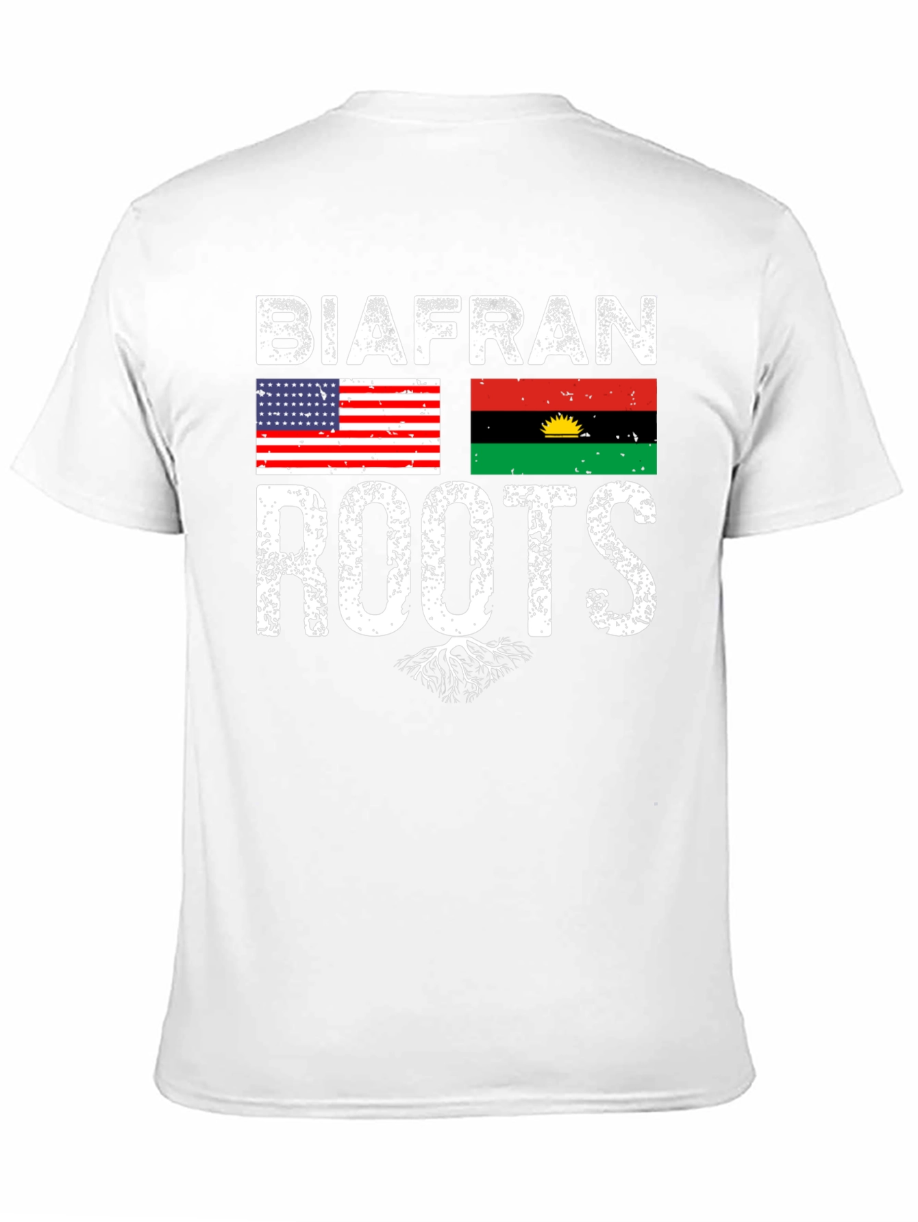 Biafran Roots T-Shirt - USA Flag