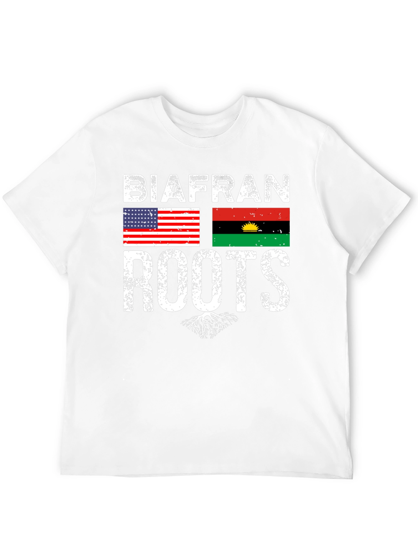 Biafran Roots T-Shirt - USA Flag