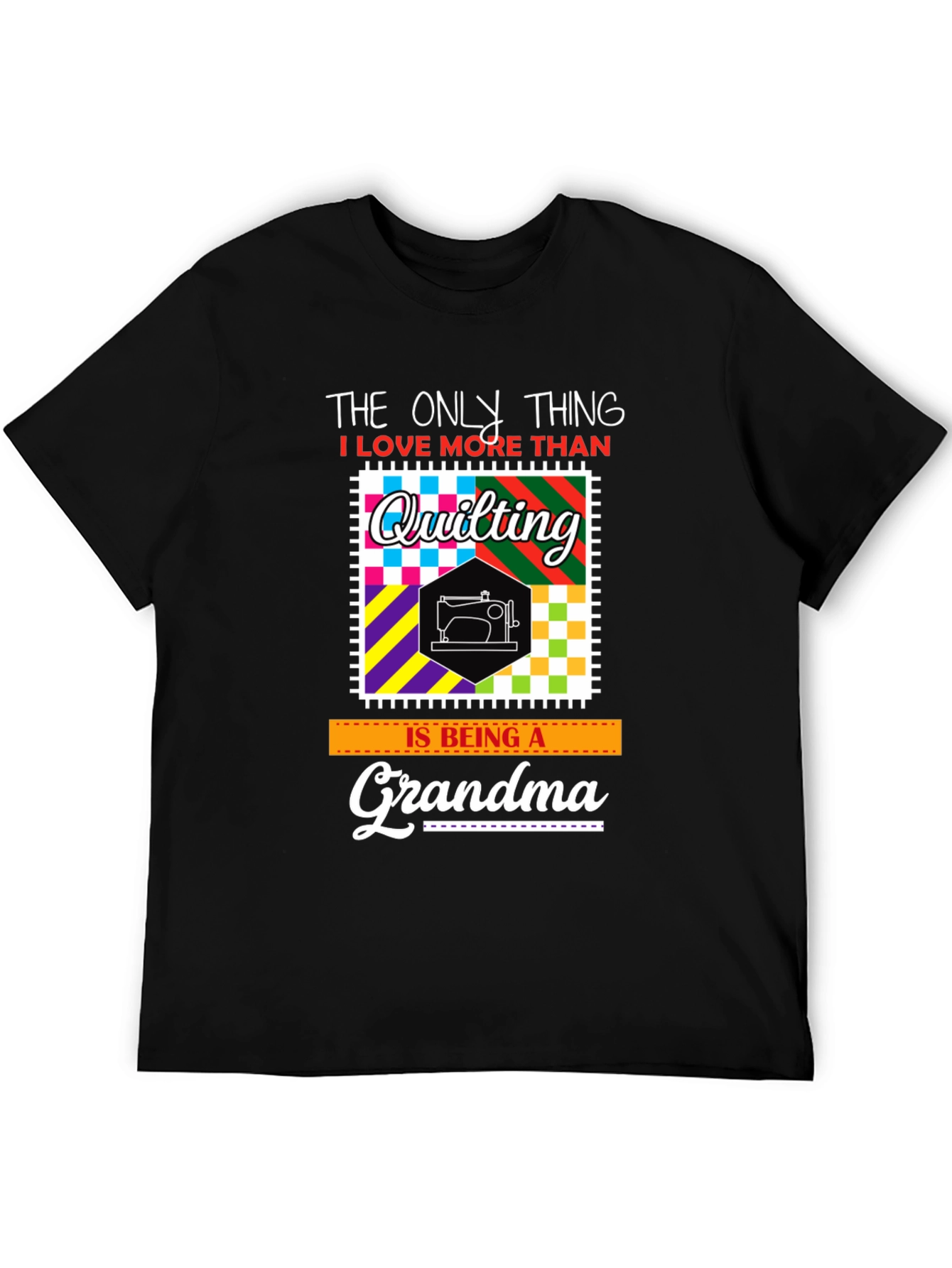 Quilting Grandma Graphic T-Shirt