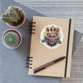 artful striking portrait man with crown king