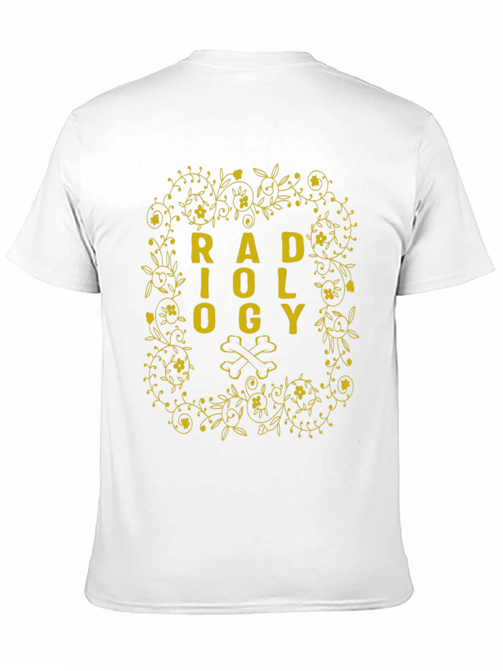 Radiology Floral Bone Graphic T-Shirt