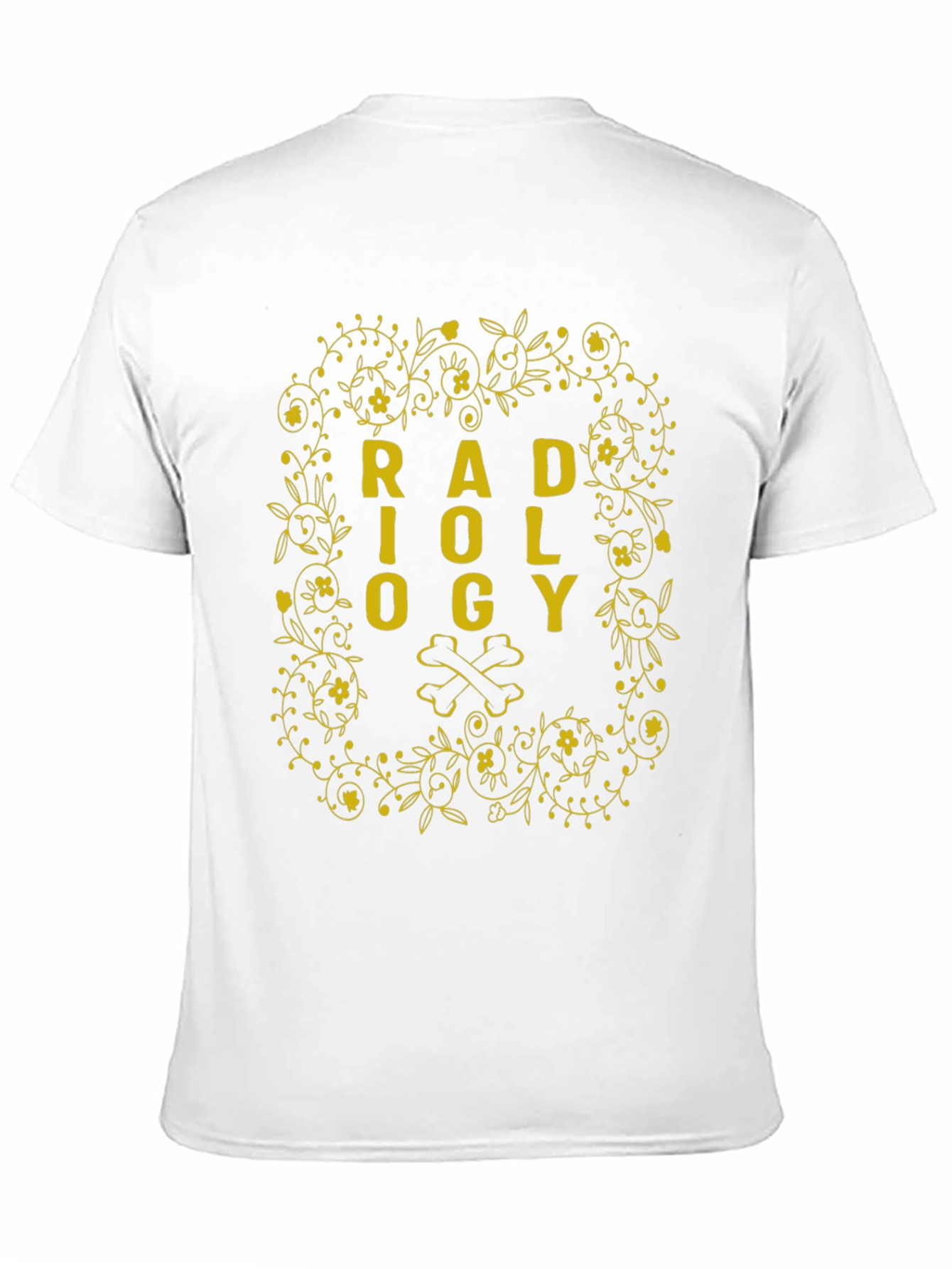 Radiology Floral Bone Graphic T-Shirt