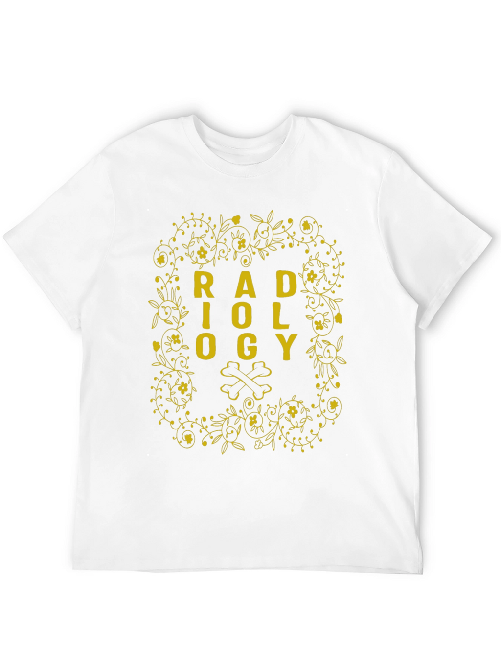 Radiology Floral Bone Graphic T-Shirt