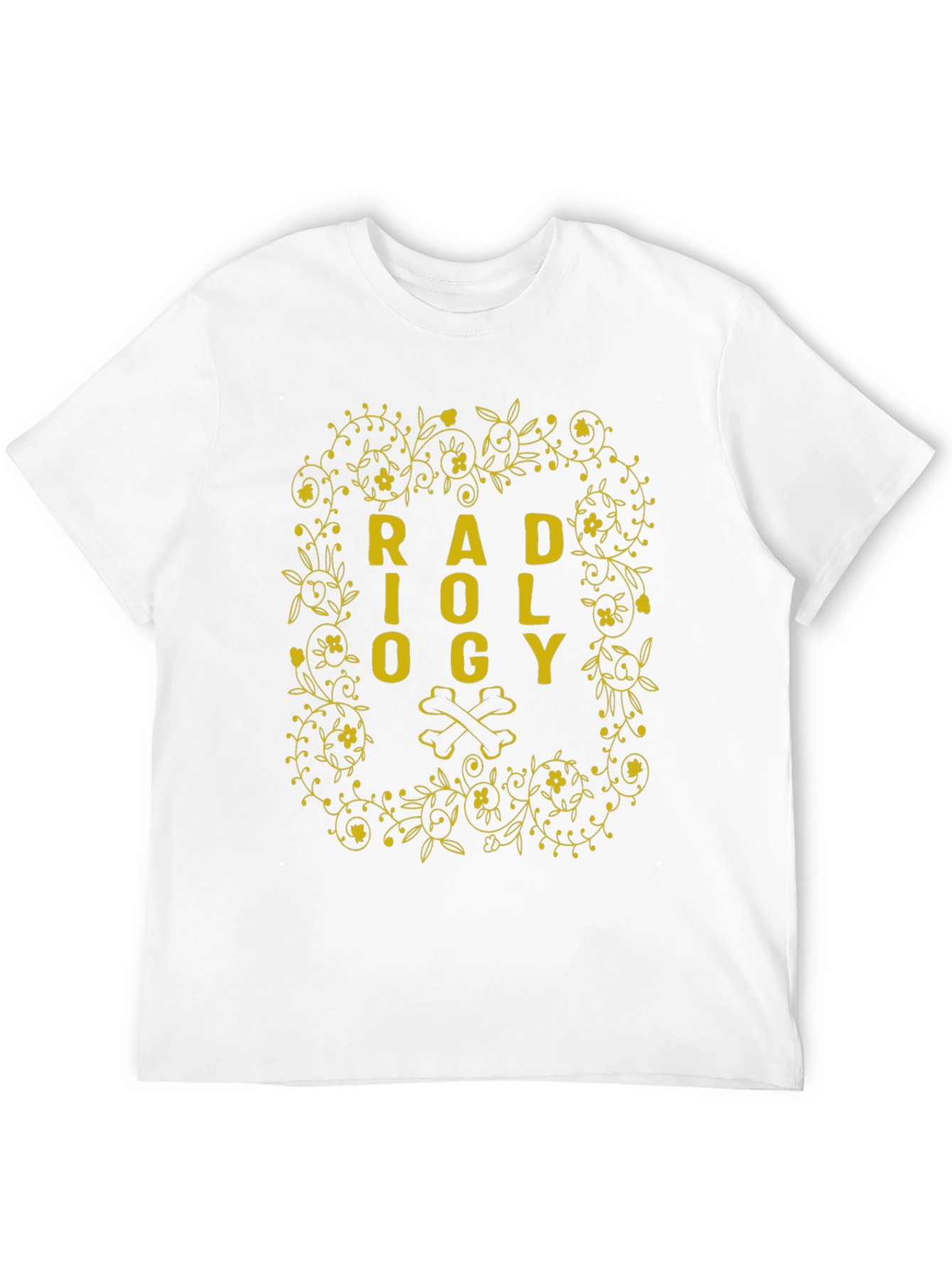 Radiology Floral Bone Graphic T-Shirt