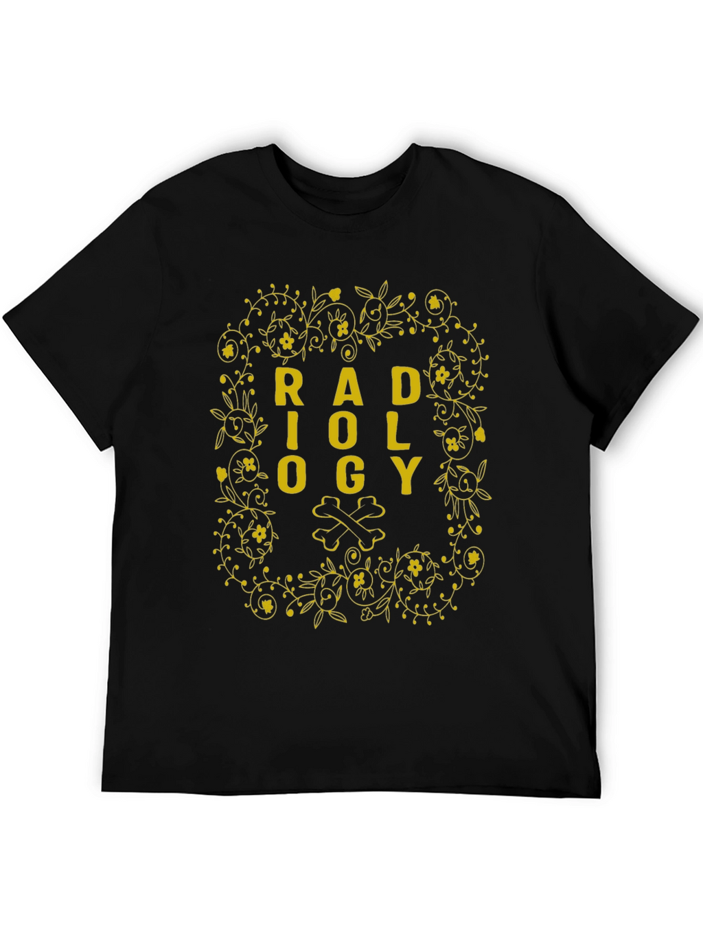Radiology Floral Bone Graphic T-Shirt