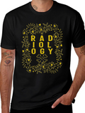 Radiology Floral Bone Graphic T-Shirt