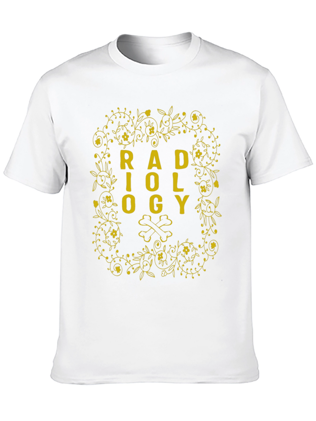 Radiology Floral Bone Graphic T-Shirt