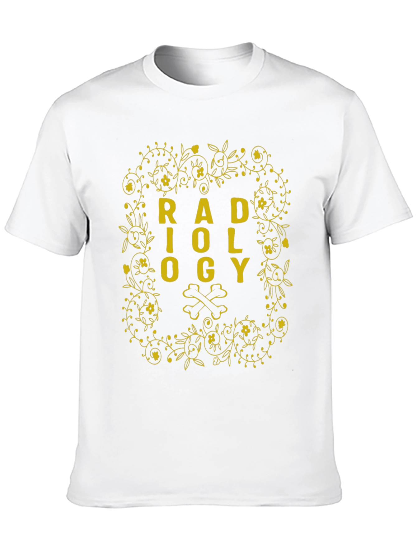 Radiology Floral Bone Graphic T-Shirt