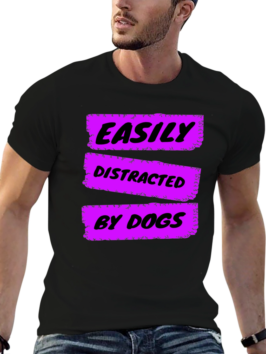 Easily Distracted by Dogs Graphic Tee