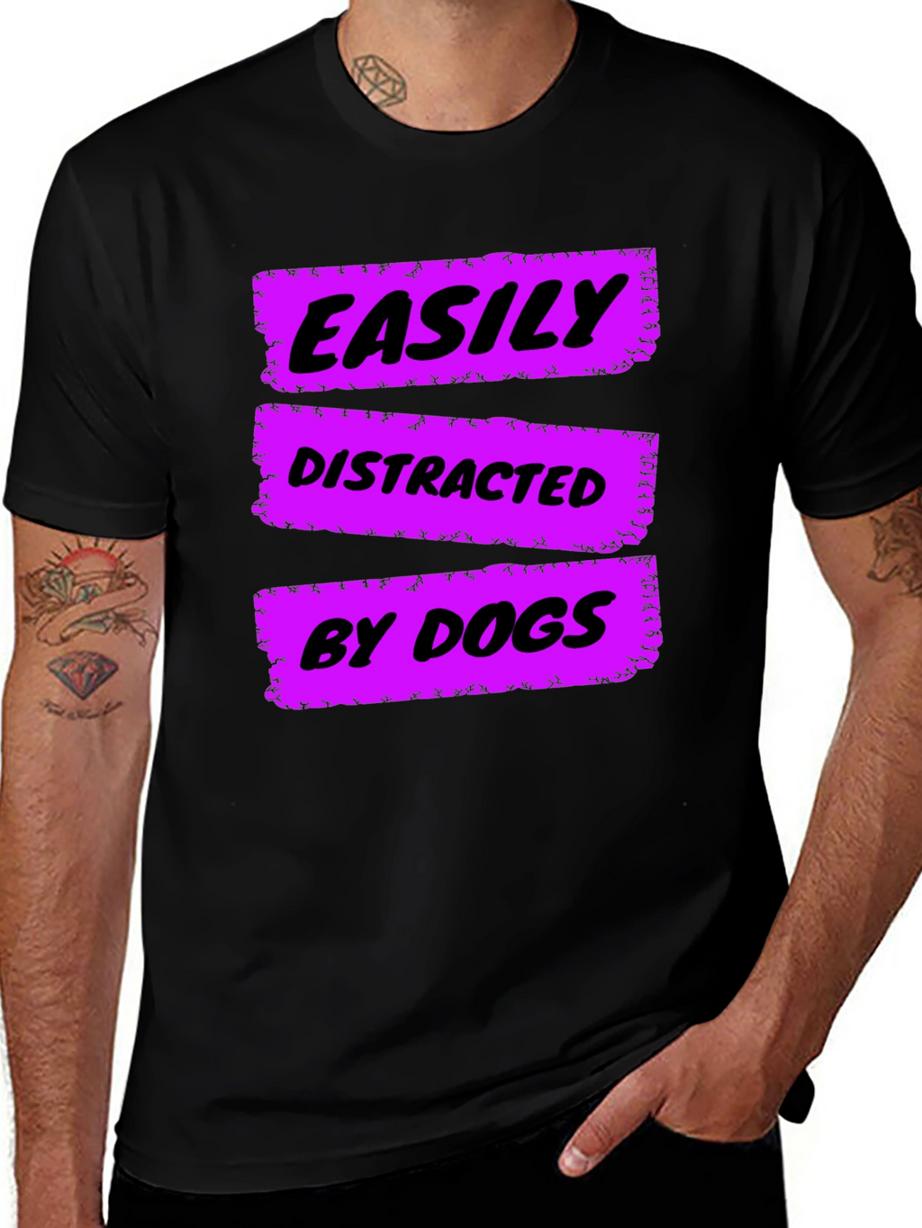 Easily Distracted by Dogs Graphic Tee