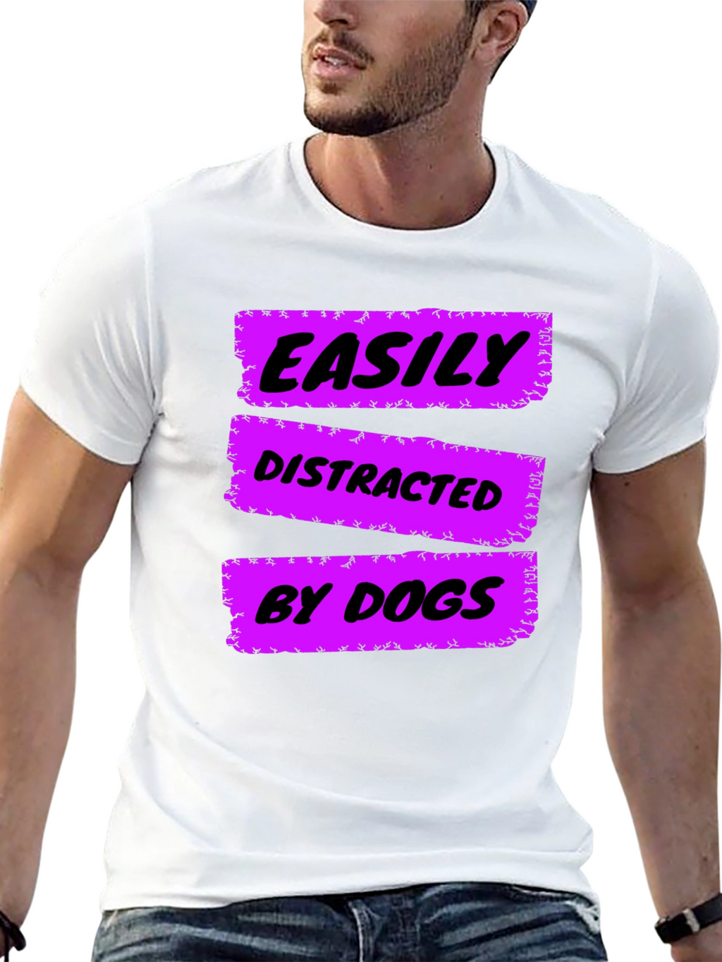 Easily Distracted by Dogs Graphic Tee