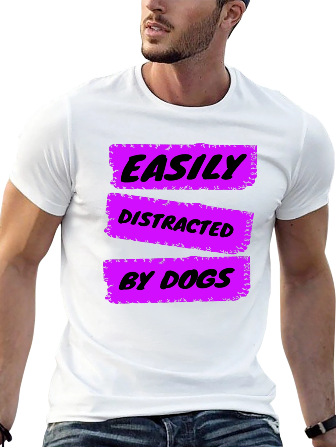 Easily Distracted by Dogs Graphic Tee