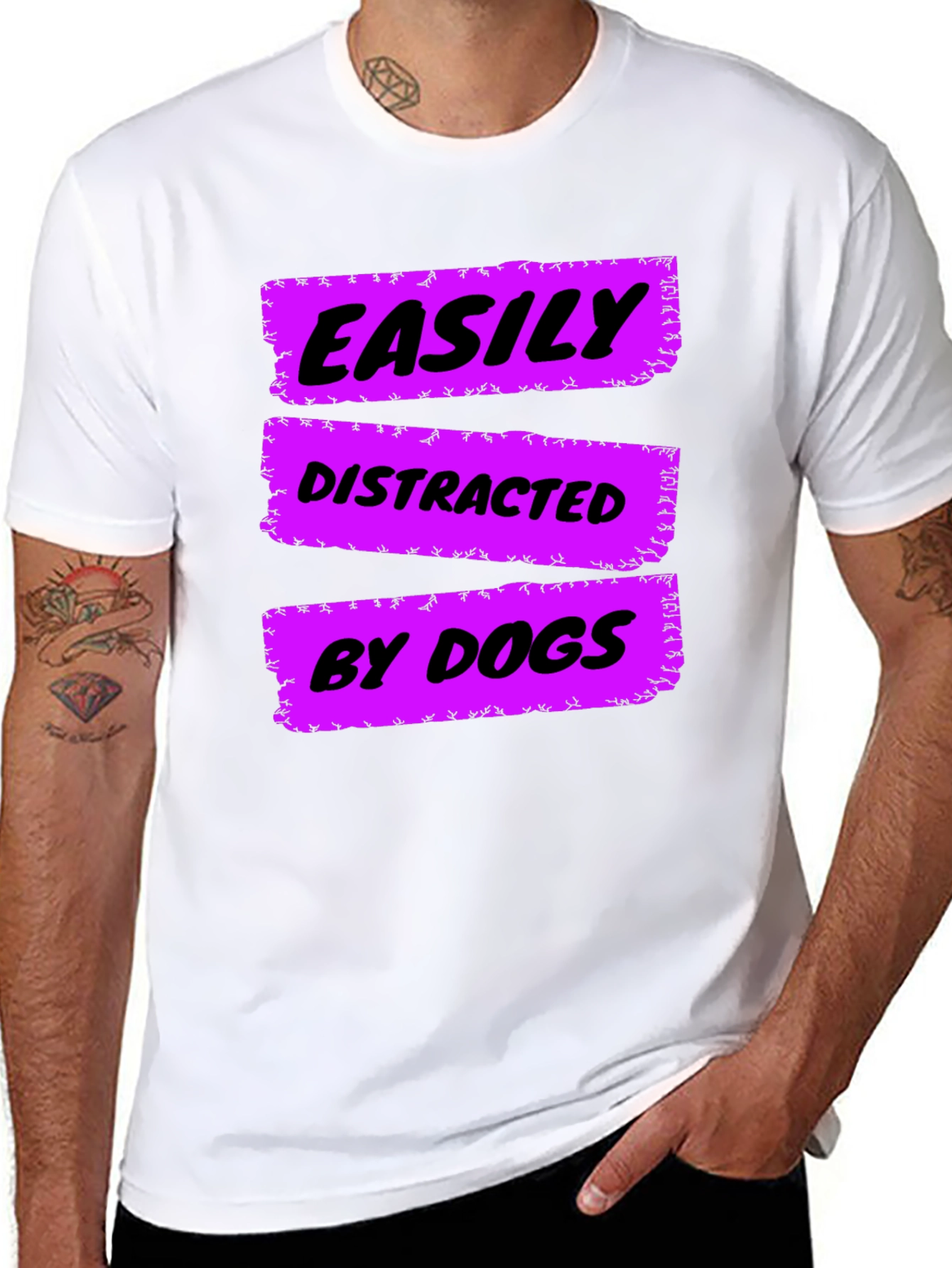 Easily Distracted by Dogs Graphic Tee