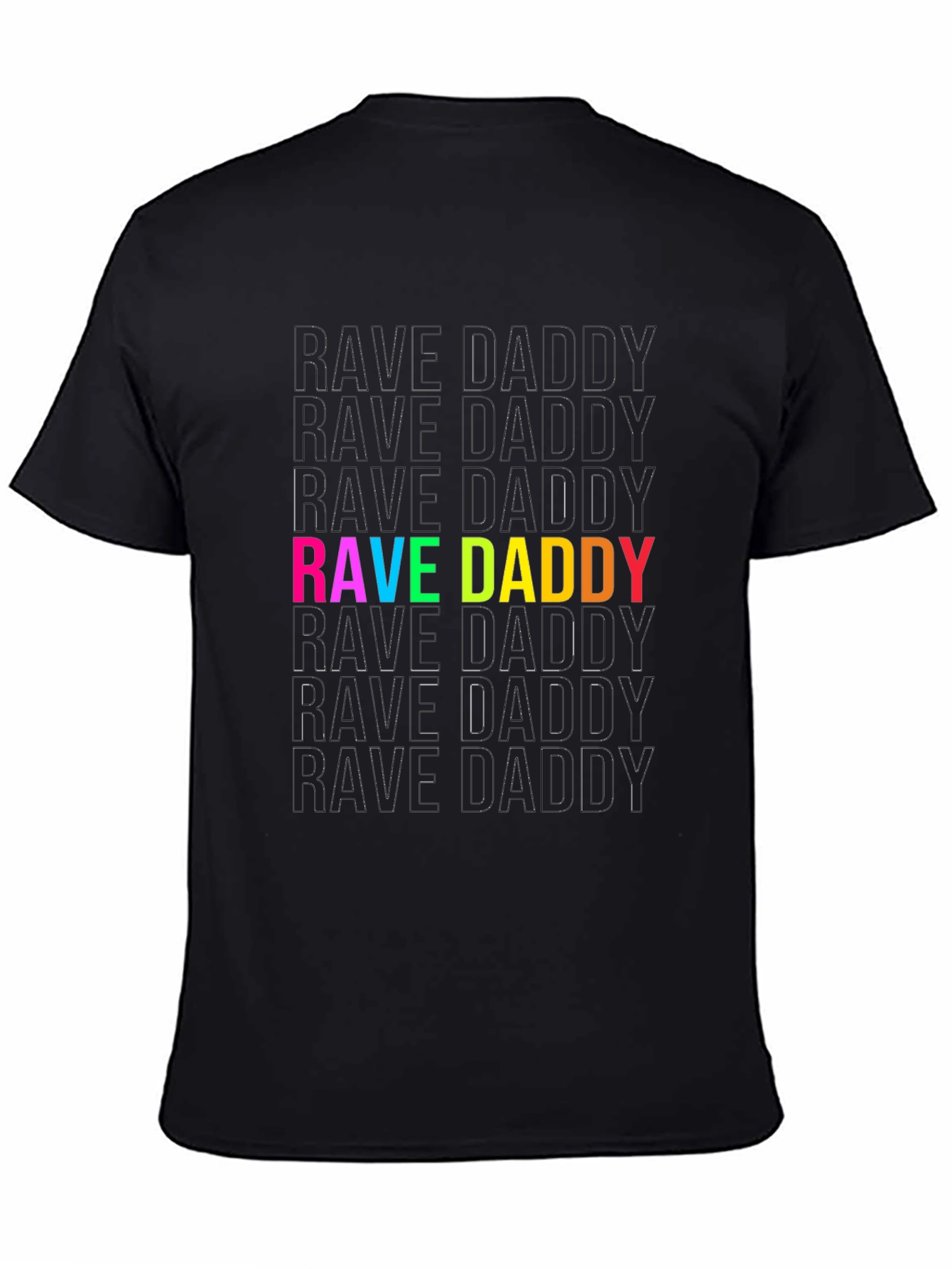 Rave Daddy Colorful Graphic T-Shirt
