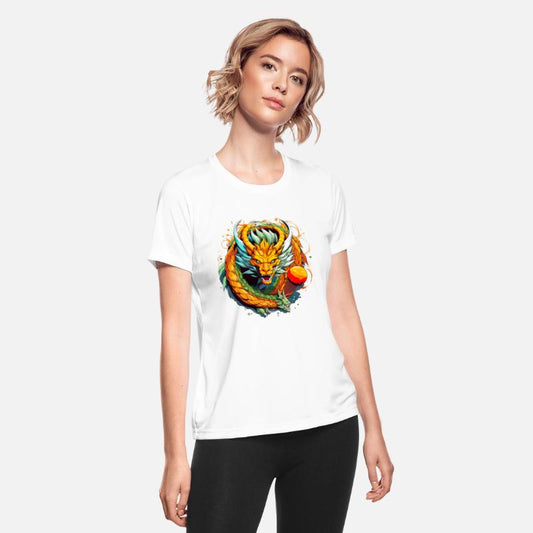 Asian Dragon Anime Japanese Sea Waves