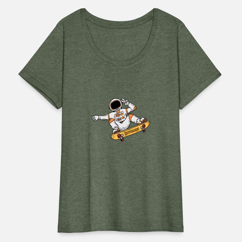 Astronaut Bitcoin Skater Stock Market Trader