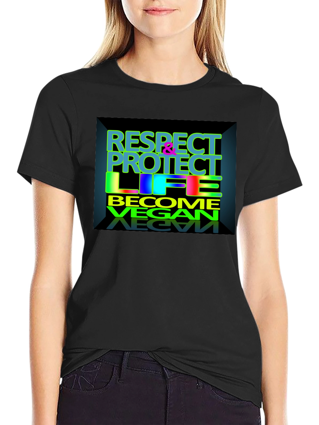 Respect Protect Life Vegan T-Shirt
