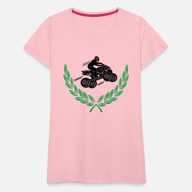 ATV Quad bike laurel wreath green action