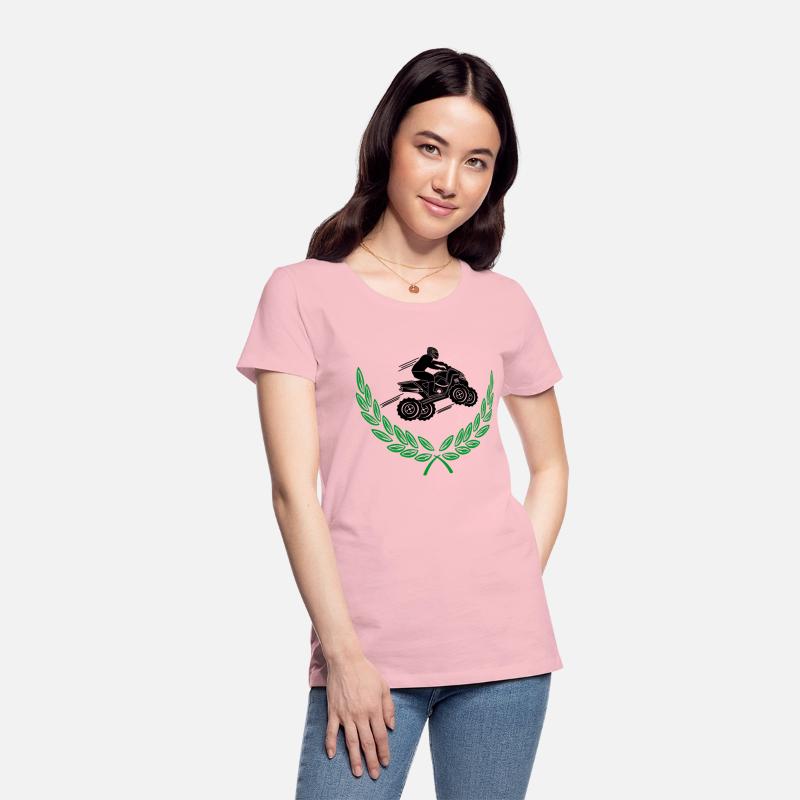 ATV Quad bike laurel wreath green action