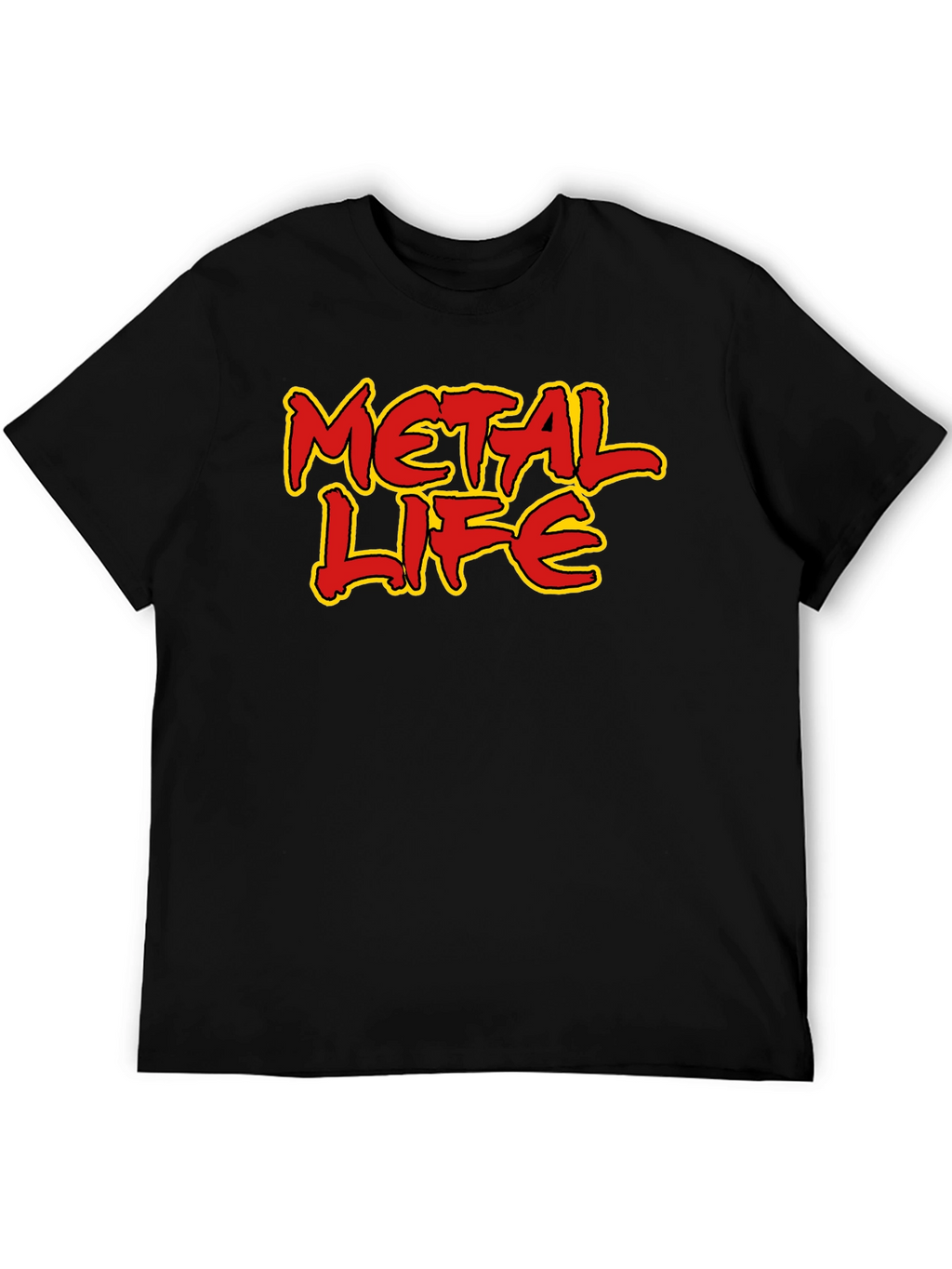 Metal Life Graphic Tee - Bold Statement T-Shirt