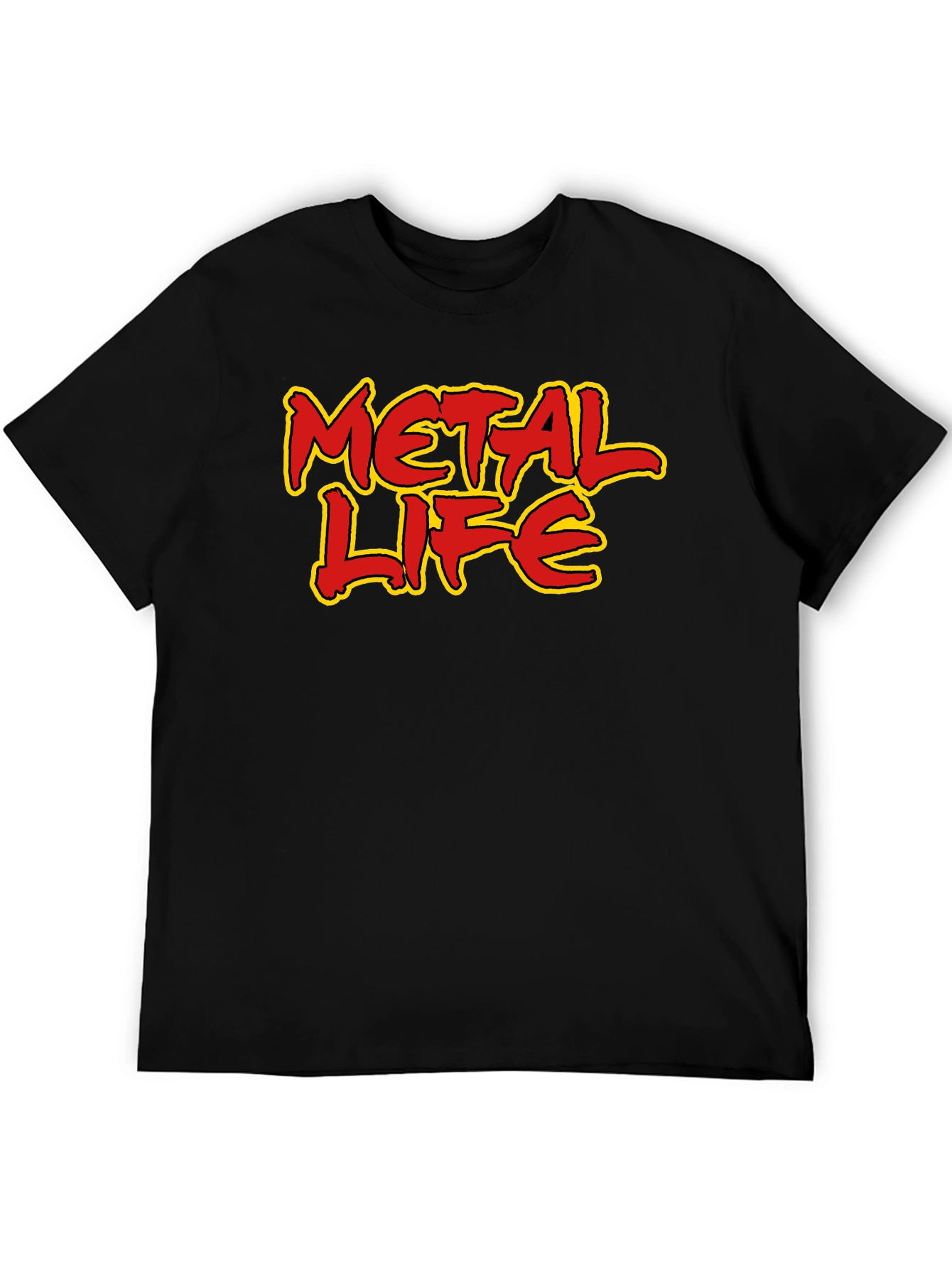 Metal Life Graphic Tee - Bold Statement T-Shirt