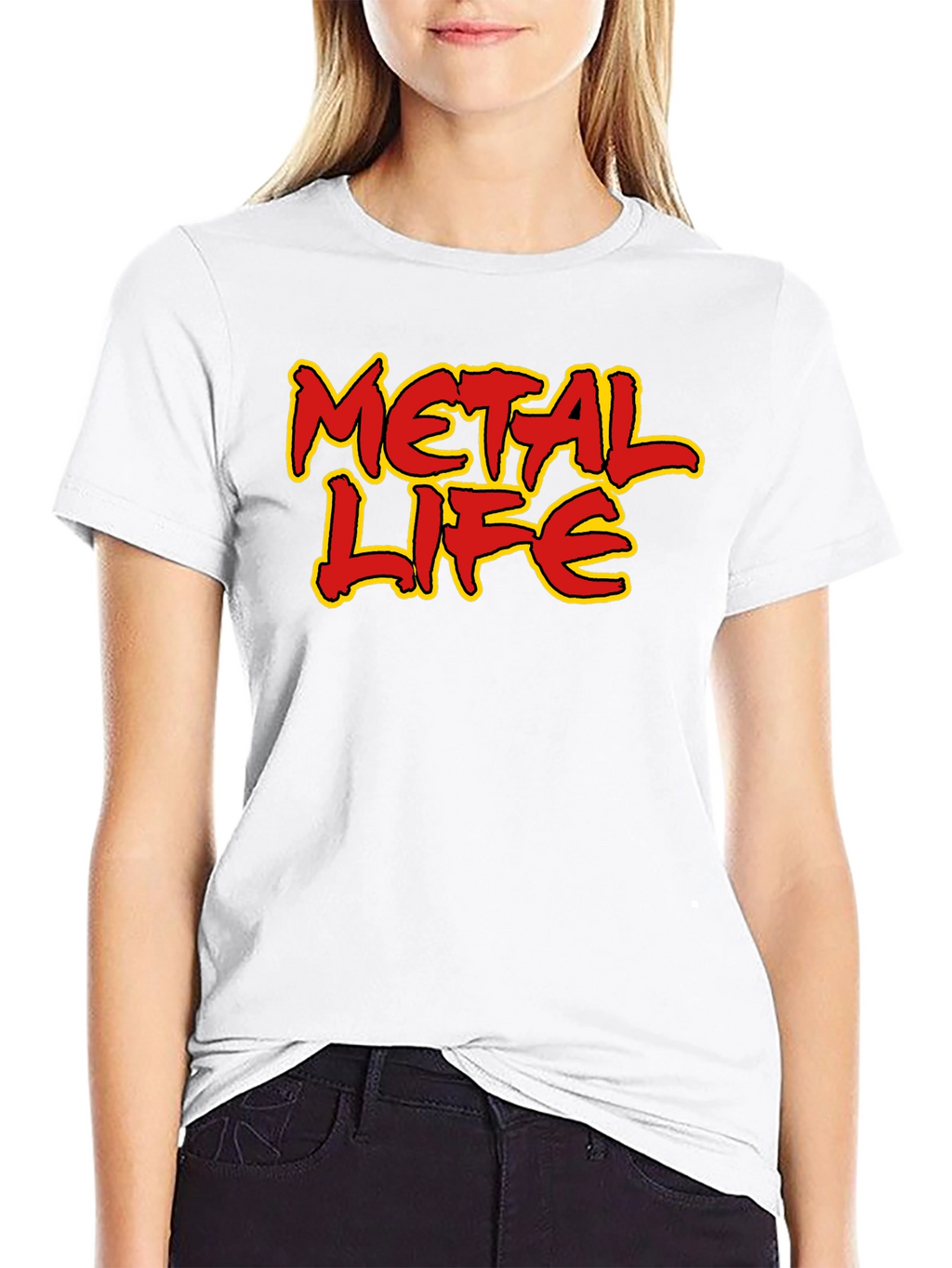 Metal Life Graphic Tee - Bold Statement T-Shirt