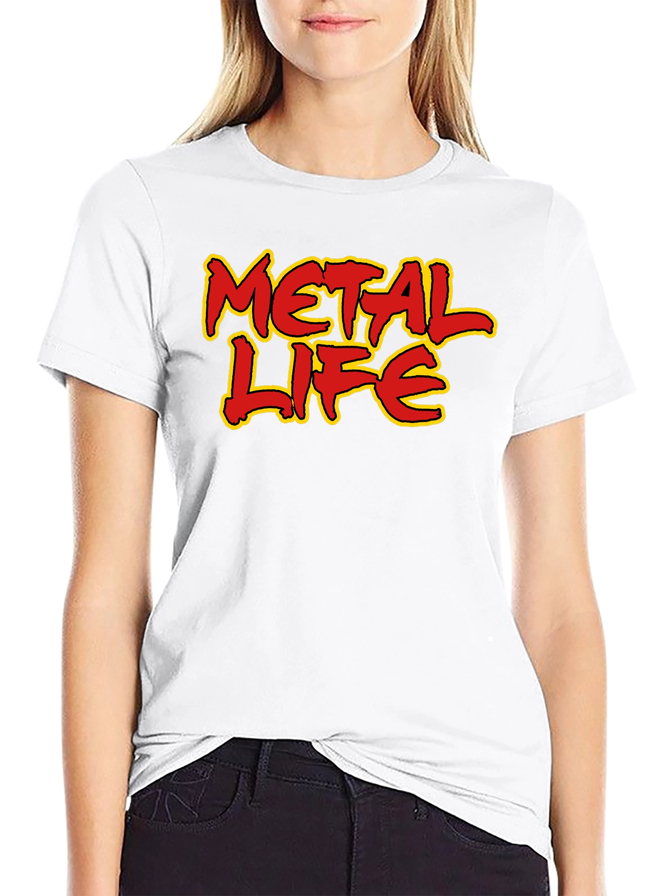 Metal Life Graphic Tee - Bold Statement T-Shirt