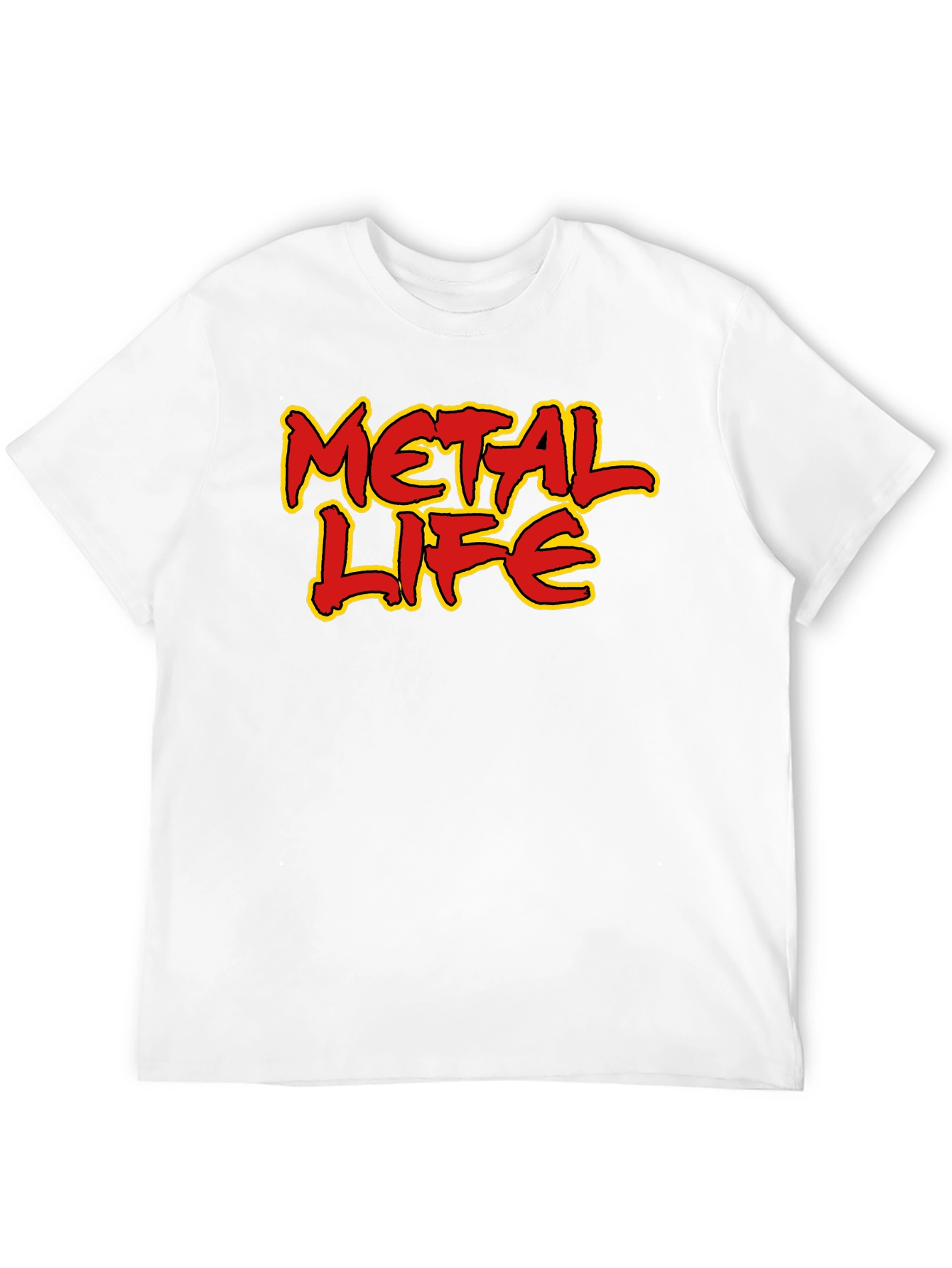 Metal Life Graphic Tee - Bold Statement T-Shirt
