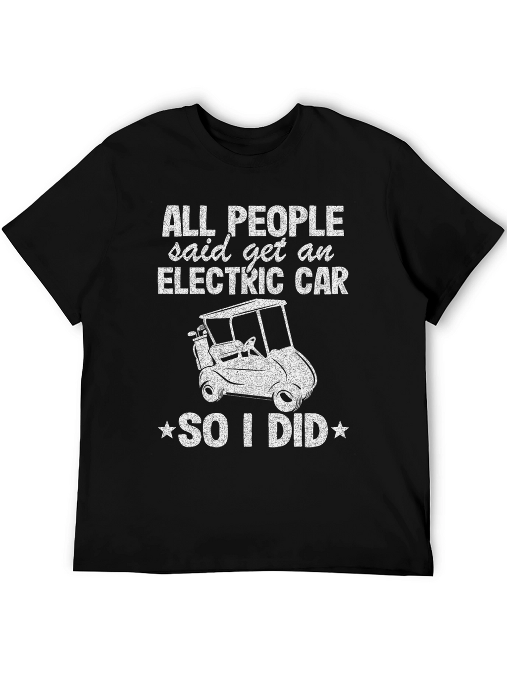 Electric Car Funny Golf Cart T-Shirt