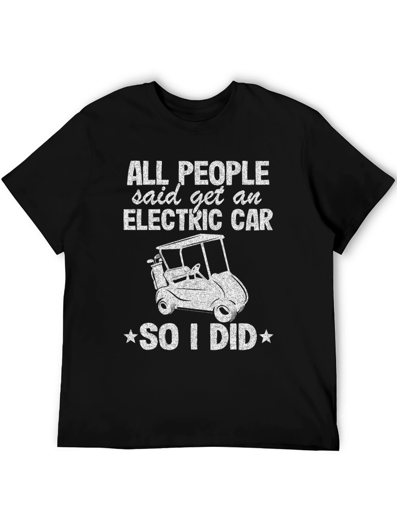 Electric Car Funny Golf Cart T-Shirt