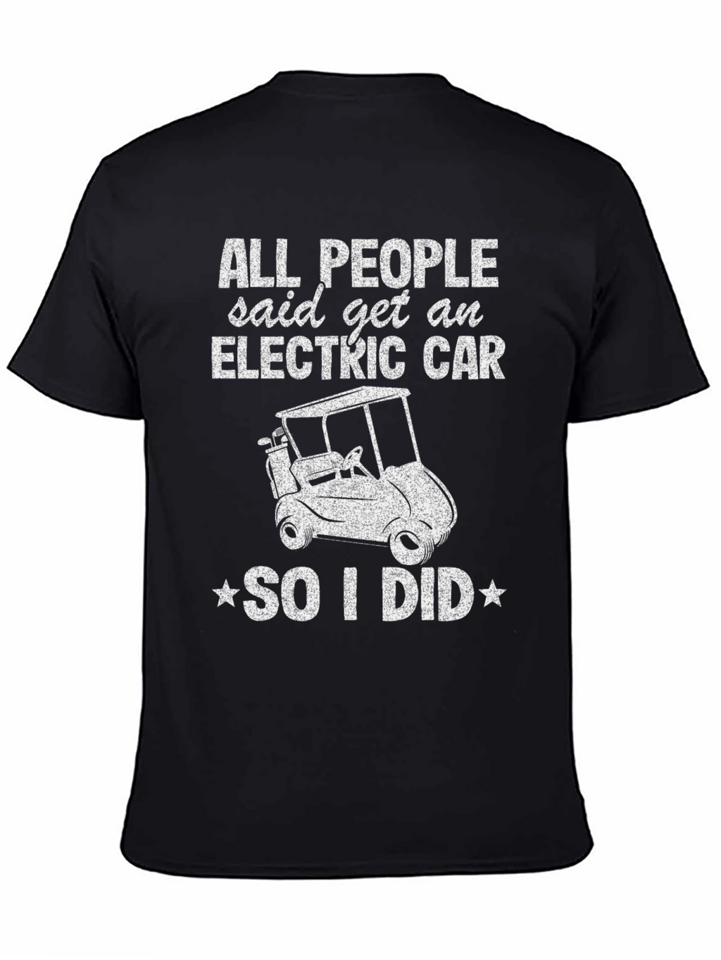 Electric Car Funny Golf Cart T-Shirt