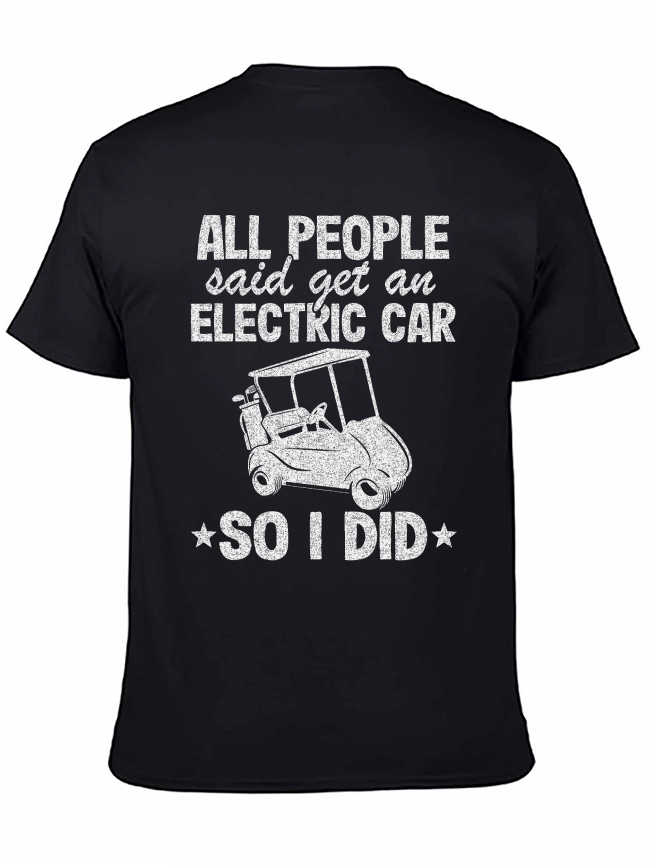 Electric Car Funny Golf Cart T-Shirt