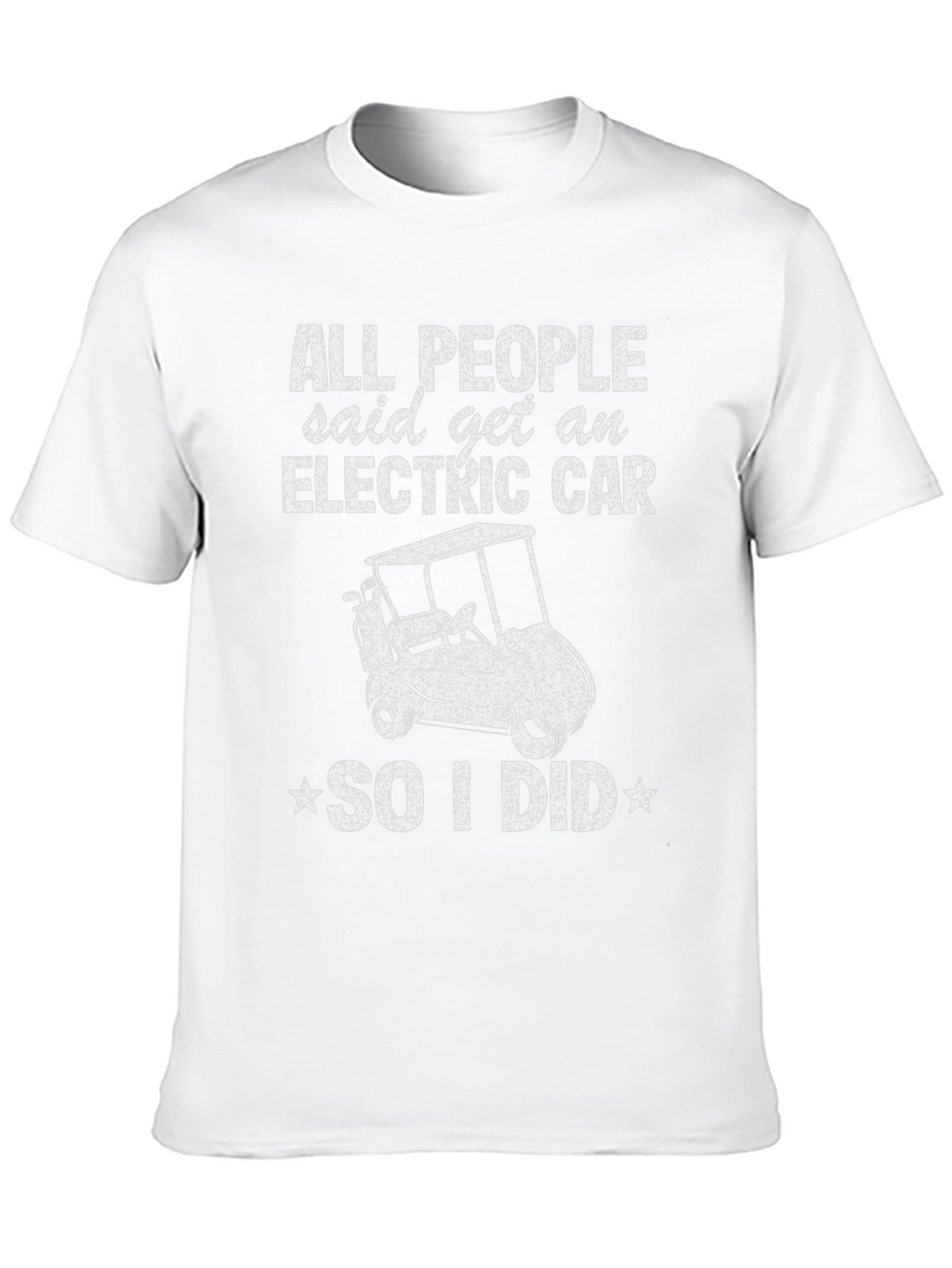 Electric Car Funny Golf Cart T-Shirt