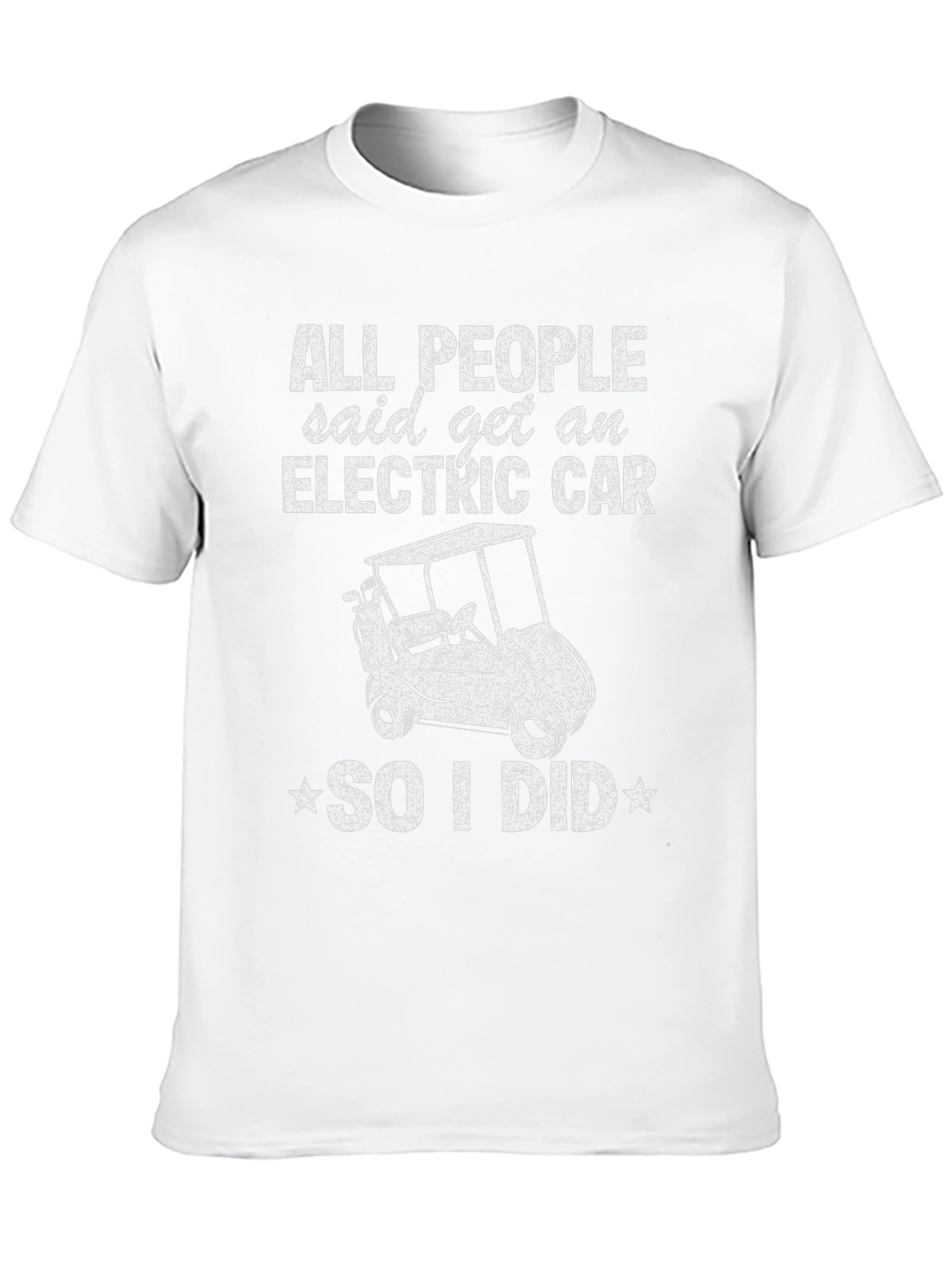 Electric Car Funny Golf Cart T-Shirt