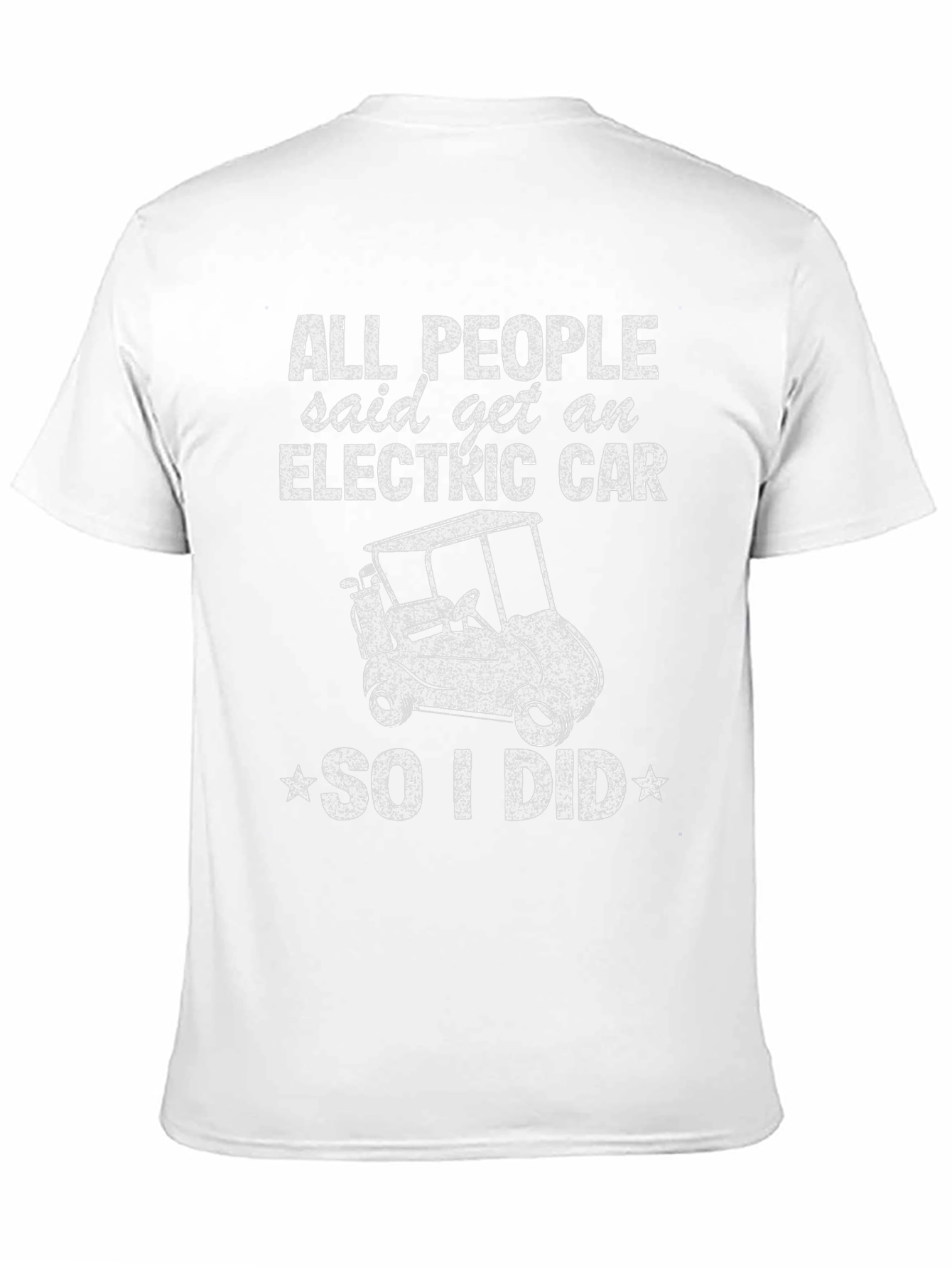 Electric Car Funny Golf Cart T-Shirt